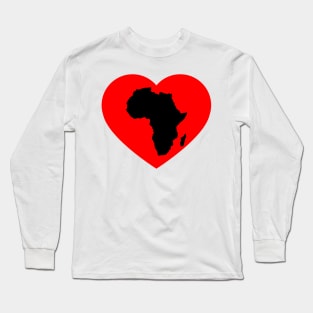 Africa Heart, African, African American Long Sleeve T-Shirt